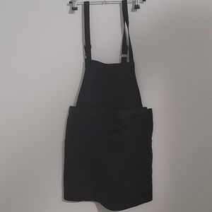Black overall skirt